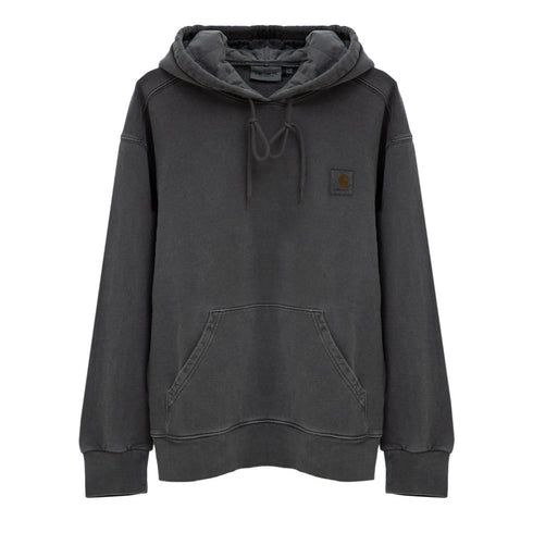 Carhartt WIP Hooded Nelson Sweat Charcoal Garment Dyed I029963.1YE.GD.03 Degli Uberti